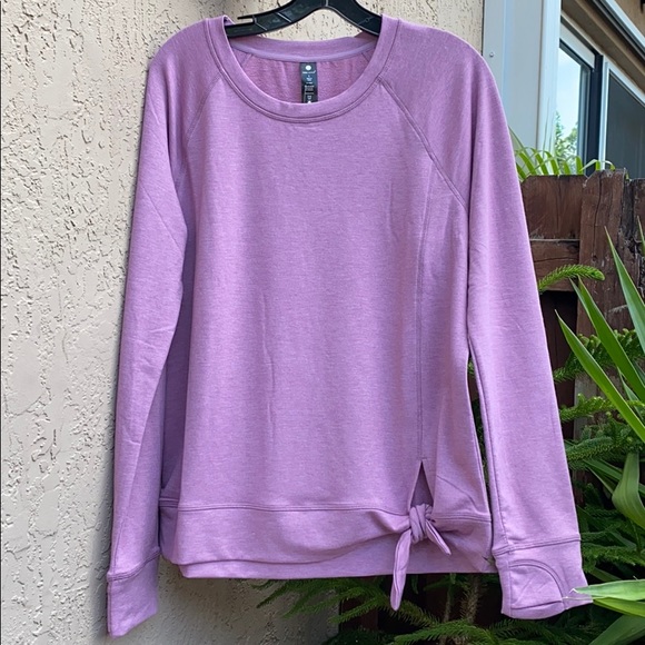 Yogalicious Tops - Yogalicious Side Knot Yoga Shirt Sweatshirt Top